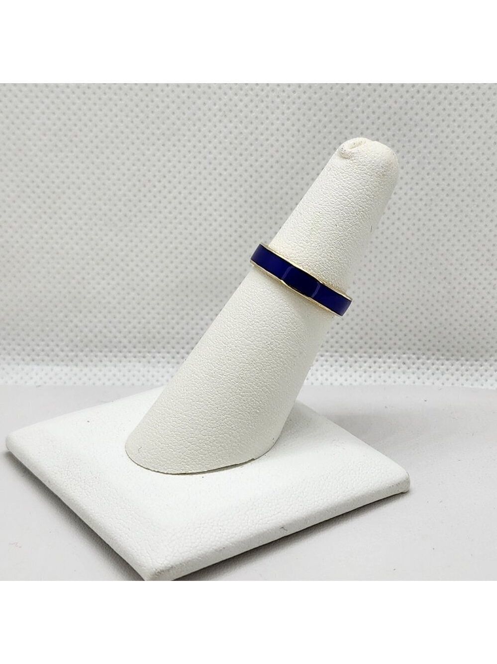 Brand New Sterling Silver 925 Blue Gold Band / Ring
